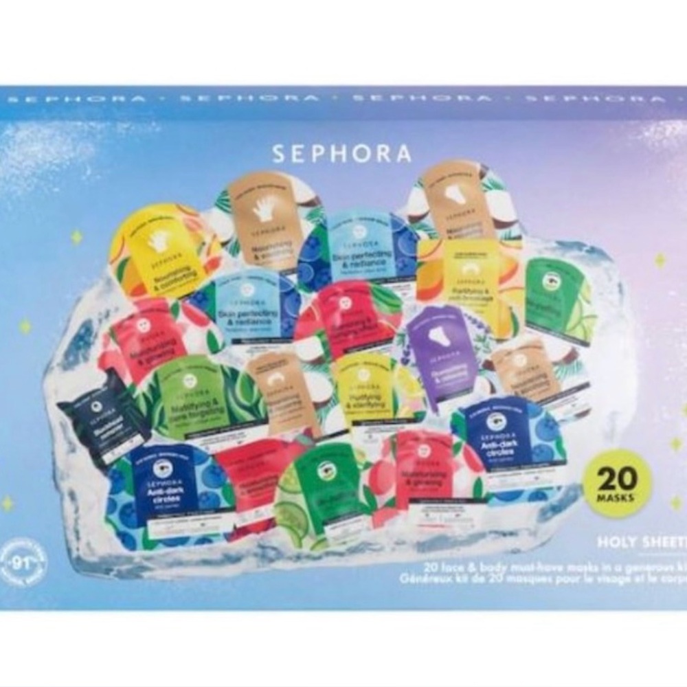 Share 🩷 Sephora Collection Holy Sheet! 20 Mask Set – 2024 Limited Edition